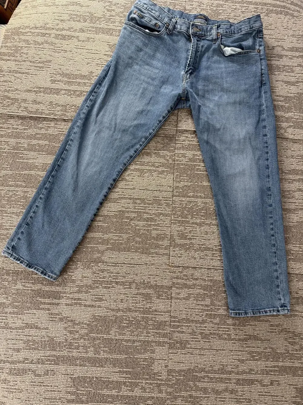 Polo Ralph Lauren Hampton Relaxed Straight Jeans Mens 36x30 Blue Denim Zip Fly